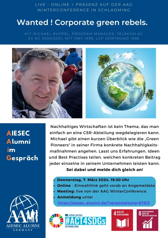 AAiG - AIESEC Alumni im Gespräch mit Michael Ruppel