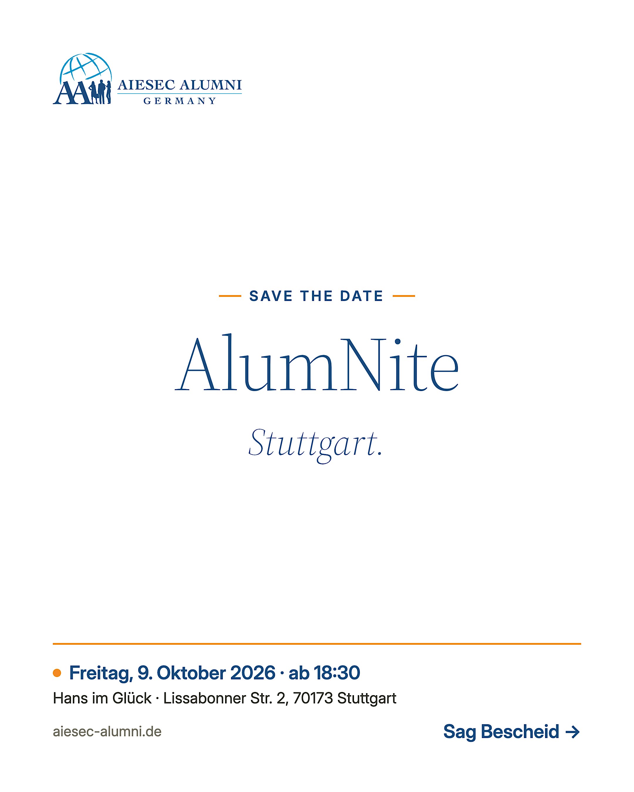 AIESEC AlumNite Stuttgart 9 October